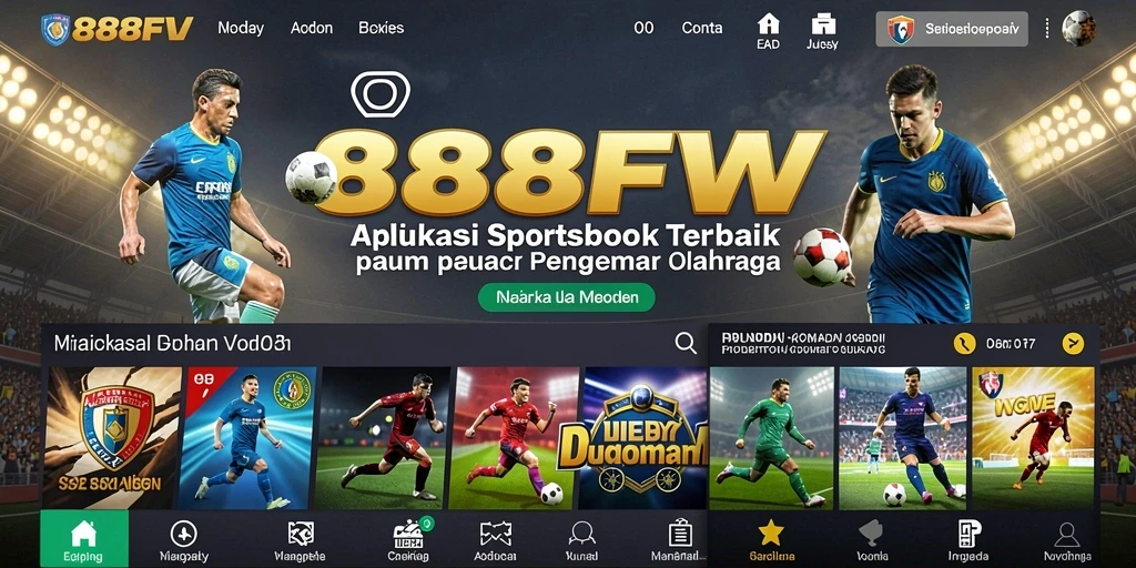 Tampilan gameplay taruhan olahraga dalam aplikasi 888FW.