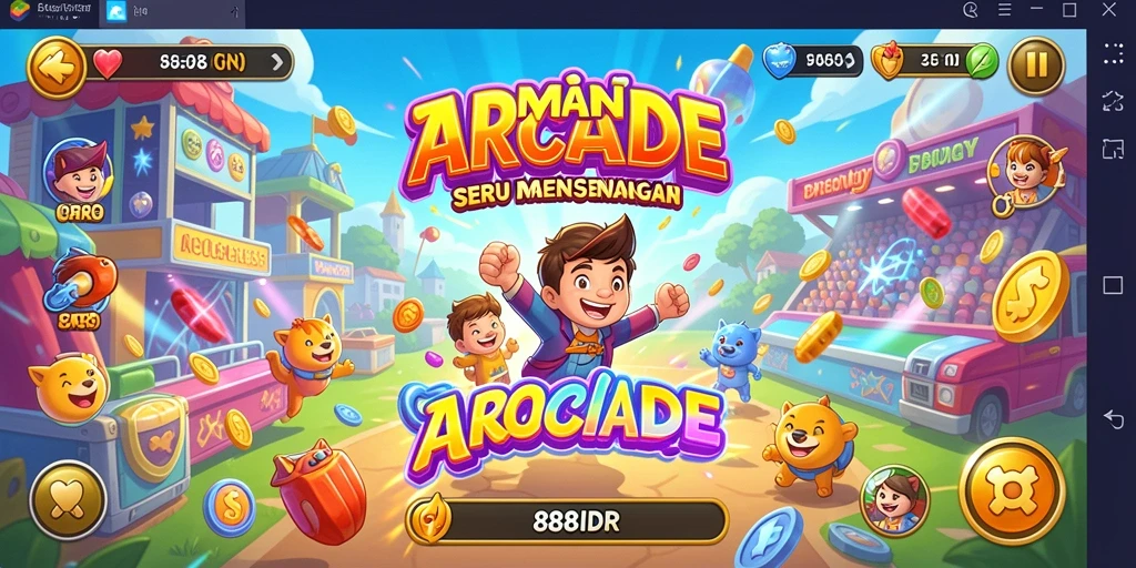 Tampilan menarik dari gameplay Arcade 888IDR yang seru.