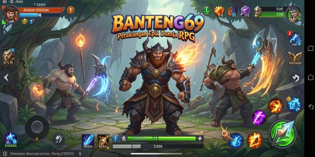 Screenshot menunjukkan gameplay epik dari BANTENG69 yang menampilkan pertarungan seru.