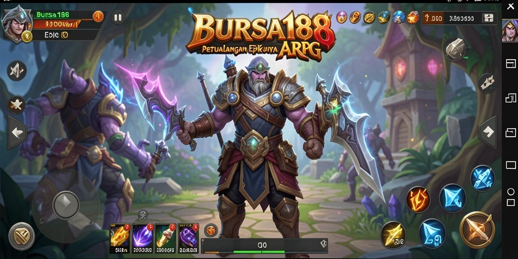 Cuplikan gameplay BURSA188 yang menampilkan aksi seru dalam pertarungan ARPG.