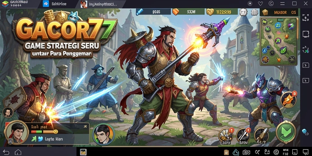 Screenshot GACOR77 menampilkan pertempuran strategi yang mendebarkan.