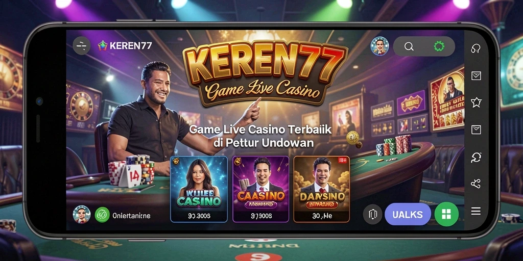 Tampilan gameplay menakjubkan KEREN77 dalam pengalaman Live Casino.