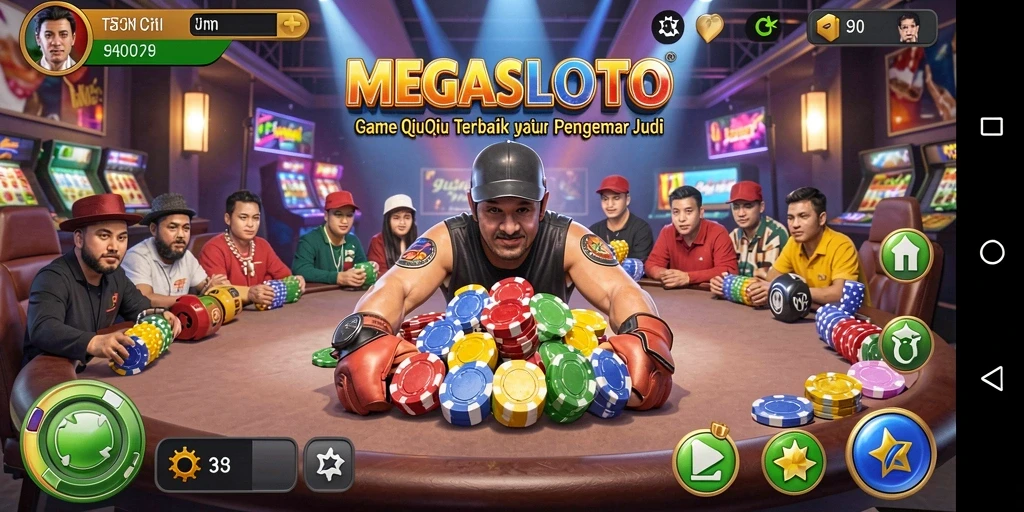 Tampilan gameplay QiuQiu yang mendebarkan di MEGASLOTO.