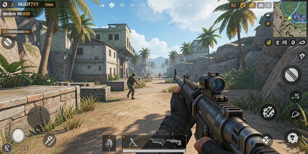 Tampilan gameplay PADI777 yang mendebarkan dalam mode TPS.