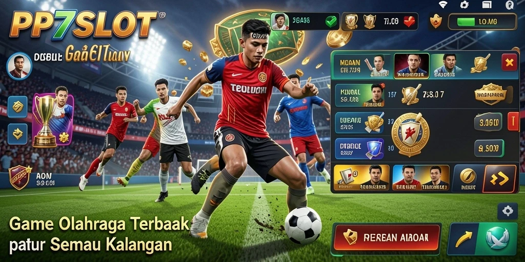 Screenshot utama gameplay PP7SLOT menunjukkan aksi mendebarkan dalam olahraga.