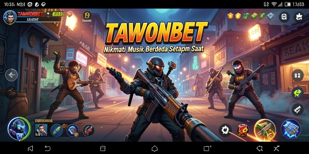 Tampilan gameplay menarik dari aplikasi musik TAWONBET.