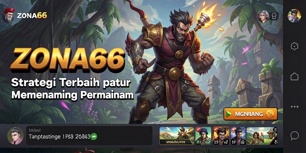 Tangkapan layar gameplay ZONA66 menunjukkan intensitas pertempuran strategi.